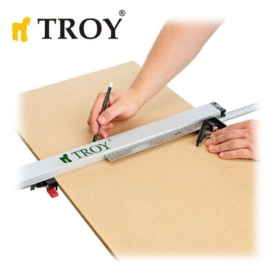 TROY 25006 Kıskaçlı Alüminyum Testere Kılavuzu, 91cm - 5