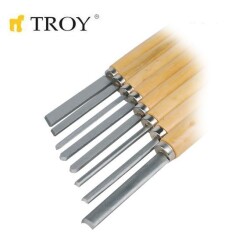 TROY 25008 Ahşap Torna Bıçak Seti (8 Parça) - 2