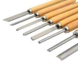 TROY 25008 Ahşap Torna Bıçak Seti (8 Parça) - 6