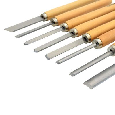 TROY 25008 Ahşap Torna Bıçak Seti (8 Parça) - 6
