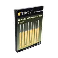 TROY 25008 Ahşap Torna Bıçak Seti (8 Parça) - 8