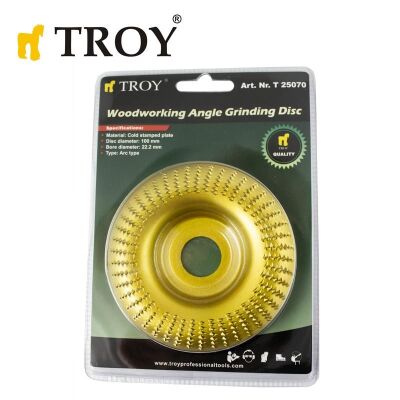 TROY 25070 Avuç Taşlamalar için Ahşap Törpü Diski, Toroidal - 3