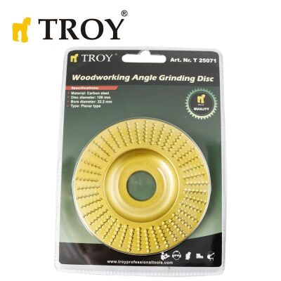 TROY 25071 Avuç Taşlamalar için Ahşap Törpü Diski, Düz Yassı - 3