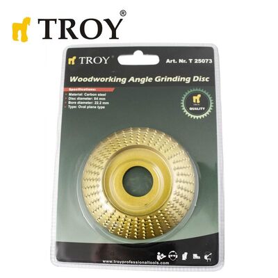 TROY 25073 Avuç Taşlamalar için Ahşap Törpü Diski, Yarı Küre - 3