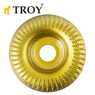 TROY 25074 Avuç Taşlama için Ahşap Aşındırıcı Disk, Toroidal, 125mm - 1