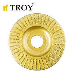 TROY 25075 Avuç Taşlama için Ahşap Aşındırıcı Disk, Düz Yassı, 125mm - 1
