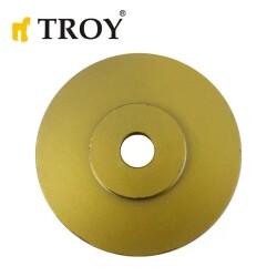 TROY 25075 Avuç Taşlama için Ahşap Aşındırıcı Disk, Düz Yassı, 125mm - 2