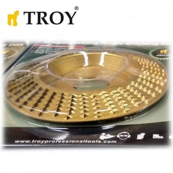 TROY 25076 Avuç Taşlama için Ahşap Aşındırıcı Disk, Trapezoidal, 125mm - Thumbnail