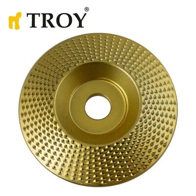 TROY 25076 Avuç Taşlama için Ahşap Aşındırıcı Disk, Trapezoidal, 125mm - 1