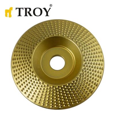 TROY 25076 Avuç Taşlama için Ahşap Aşındırıcı Disk, Trapezoidal, 125mm - 1