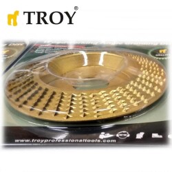 TROY 25076 Avuç Taşlama için Ahşap Aşındırıcı Disk, Trapezoidal, 125mm - 3