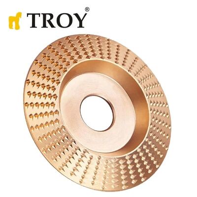 TROY 25076 Avuç Taşlama için Ahşap Aşındırıcı Disk, Trapezoidal, 125mm - 4