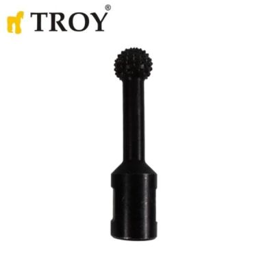 TROY 25080 Avuç Taşlama İçin Küresel Ahşap Zımpara, Öğütme Ucu, M14-20 - 1