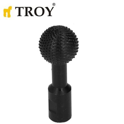 TROY 25082 Avuç Taşlama İçin Küresel Ahşap Zımpara, Öğütme Ucu, M14-40 - 1