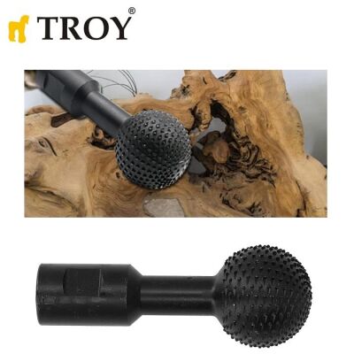 TROY 25082 Avuç Taşlama İçin Küresel Ahşap Zımpara, Öğütme Ucu, M14-40 - 5