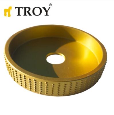 TROY 25091 Avuç Taşlama için Ahşap Törpüleme Oyma Diski, 115mm - 1