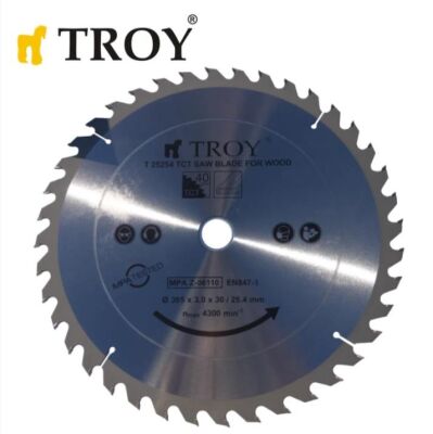 TROY 25254 Ahşap Dairesel Testere Bıçağı Ø305mm x 40T - 1