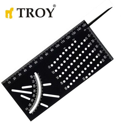 TROY 25901 Alüminyum Kırlangıç Geçme İşaretleme Gönyesi 