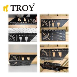 TROY 25901 Alüminyum Kırlangıç Geçme İşaretleme Gönyesi - 5