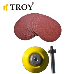 TROY 25930 Aşındırıcı Cırt Zımpara Seti, 101 Parça - Thumbnail