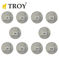 TROY 25930 Aşındırıcı Cırt Zımpara Seti, 101 Parça - 4