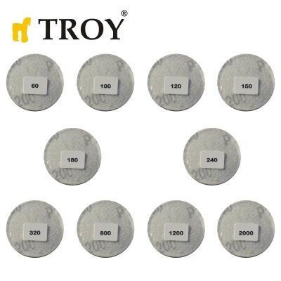 TROY 25930 Aşındırıcı Cırt Zımpara Seti, 101 Parça - 4