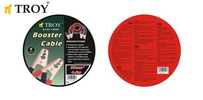 TROY 26000 Akü Takviye Kablosu 12V - 24V, 35 mm², 4.5m, 400 A