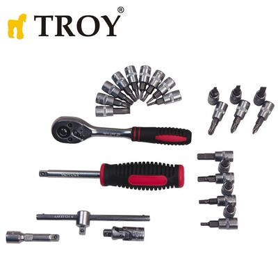 TROY 26100 Lokma Anahtar Takımı (40 Parça, Metrik)