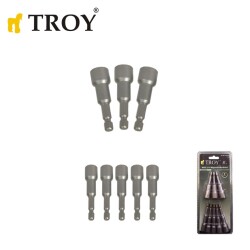TROY 26133 Mıknatıslı Lokma Adaptör Seti, 8 Parça - 1