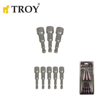 TROY 26133 Mıknatıslı Lokma Adaptör Seti, 8 Parça - 1