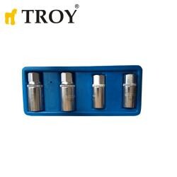 TROY 26155 Bozuk Somun Sökme Takımı, 4 Parça - 2