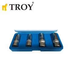 TROY 26155 Bozuk Somun Sökme Takımı, 4 Parça - 3