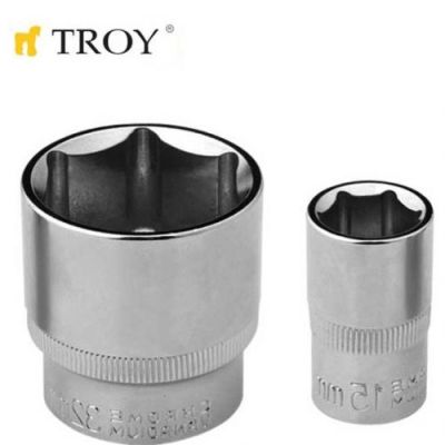 TROY 26193 1/2” Lokma (Ölçü 21mm-Çap 27,8-Uzunluk 38mm) - 1