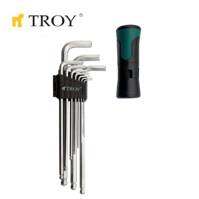 TROY 26202 Allen Anahtar Seti, 11 Parça - 1