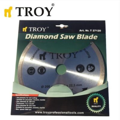 TROY 27120 Mermer Porselen Kesici Elmas Testere, 200mm - 3