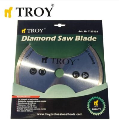 TROY 27123 Mermer Porselen Kesici Elmas Testere, 230mm - 3