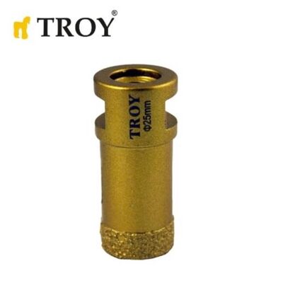 TROY 27450-25 Avuç Taşlamalar için Seramik Kuru Elmas Delici, 25mm - 1