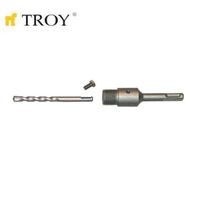 TROY 27457 SDS Plus Adaptör 110mm ve Merkezleme Matkap Ucu Seti - 1