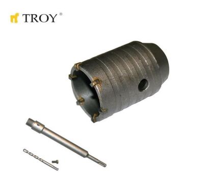 TROY 27460 Elmas Beton Panç (Ø 50mm) + Adaptör (250mm) - 1