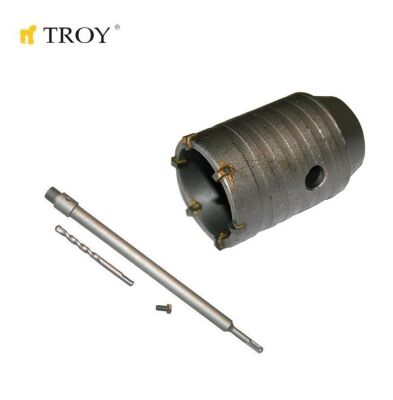 TROY 27460 Elmas Beton Panç (Ø 50mm) + Adaptör (400mm) - 1