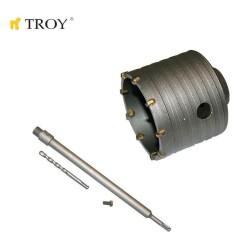 TROY 27464 Elmas Beton Panç (Ø 73mm) + Adaptör (400mm) - 1