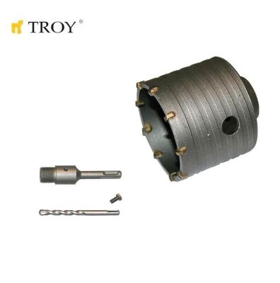TROY 27468 Elmas Beton Panç (Ø 80mm) + Adaptör (110mm) - 1
