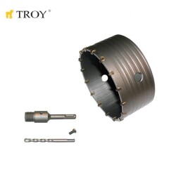 TROY 27469 Elmas Beton Panç (Ø 100mm) + Adaptör (110mm) - 1