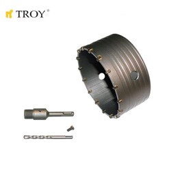 TROY - TROY 27469 Elmas Beton Panç (Ø 100mm) + Adaptör (110mm)