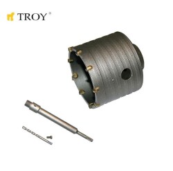 TROY 27469 Elmas Beton Panç (Ø 100mm) + Adaptör (250mm) - 1