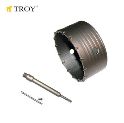 TROY 27470 Elmas Beton Panç (Ø 120mm) + Adaptör (250mm) - 1