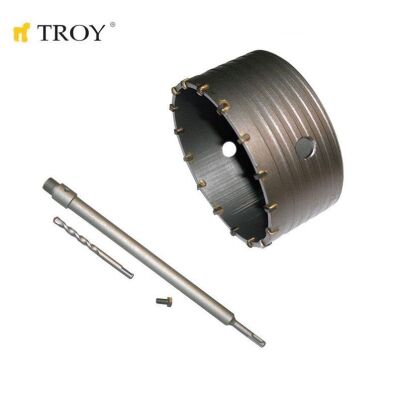 TROY 27470 Elmas Beton Panç (Ø 120mm) + Adaptör (400mm) - 1
