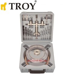 TROY 27491 Vantuzlu Daire Testere Seti (Ø 30-120mm) - 2