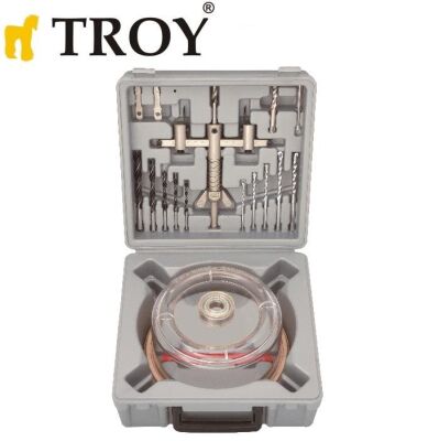 TROY 27491 Vantuzlu Daire Testere Seti (Ø 30-120mm) - 2
