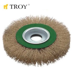 TROY 27704-178 Saçaklı Daire Fırça (178mm) - 1